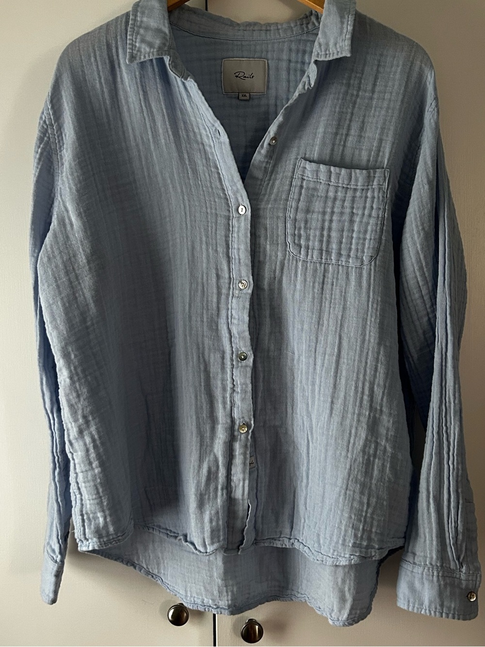 Rails Gauze Button-Down Shirt